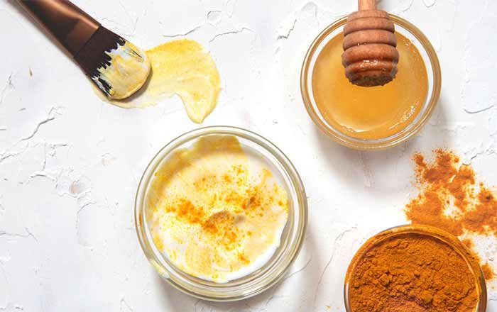 ماسک با ماست، زردچوبه و عسل