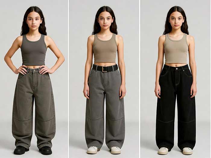 10 استایل تینیجری دخترانه با شلوار بگ (ایرانی و خارجی)+ عکس