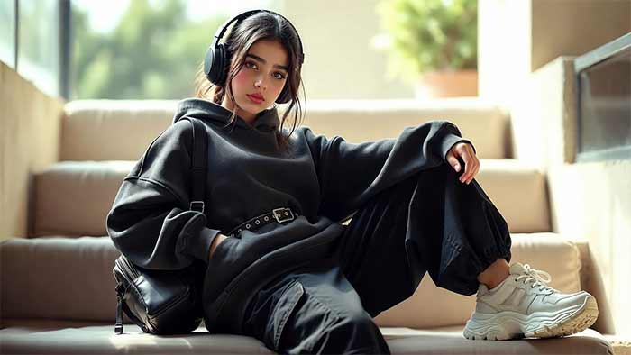 استایل استایل اورسایز کامل (برای روزهای خیلی راحت)